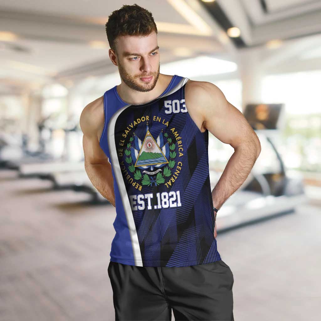 El Salvador Independence Day Men Tank Top Since 1821 September 15 - Wonder Print Shop