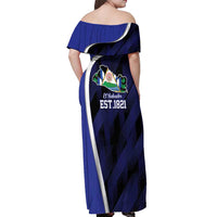 El Salvador Independence Day Off Shoulder Maxi Dress Since 1821 September 15 - Wonder Print Shop