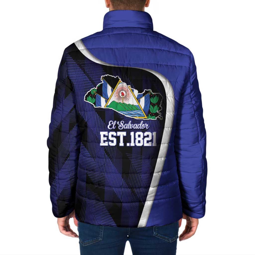 El Salvador Independence Day Padded Jacket Since 1821 September 15 - Wonder Print Shop