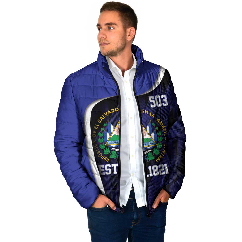 El Salvador Independence Day Padded Jacket Since 1821 September 15 - Wonder Print Shop