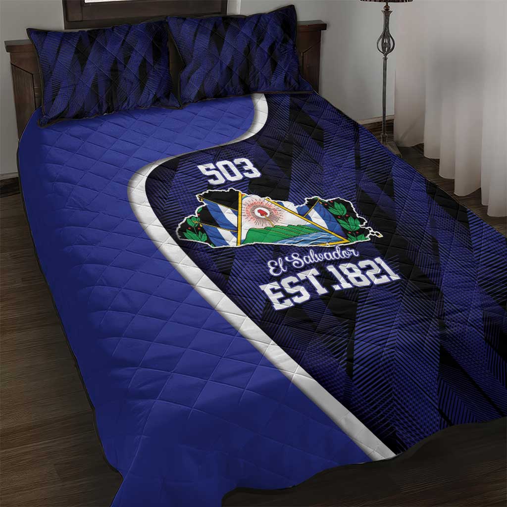 El Salvador Independence Day Quilt Bed Set Since 1821 September 15 - Wonder Print Shop