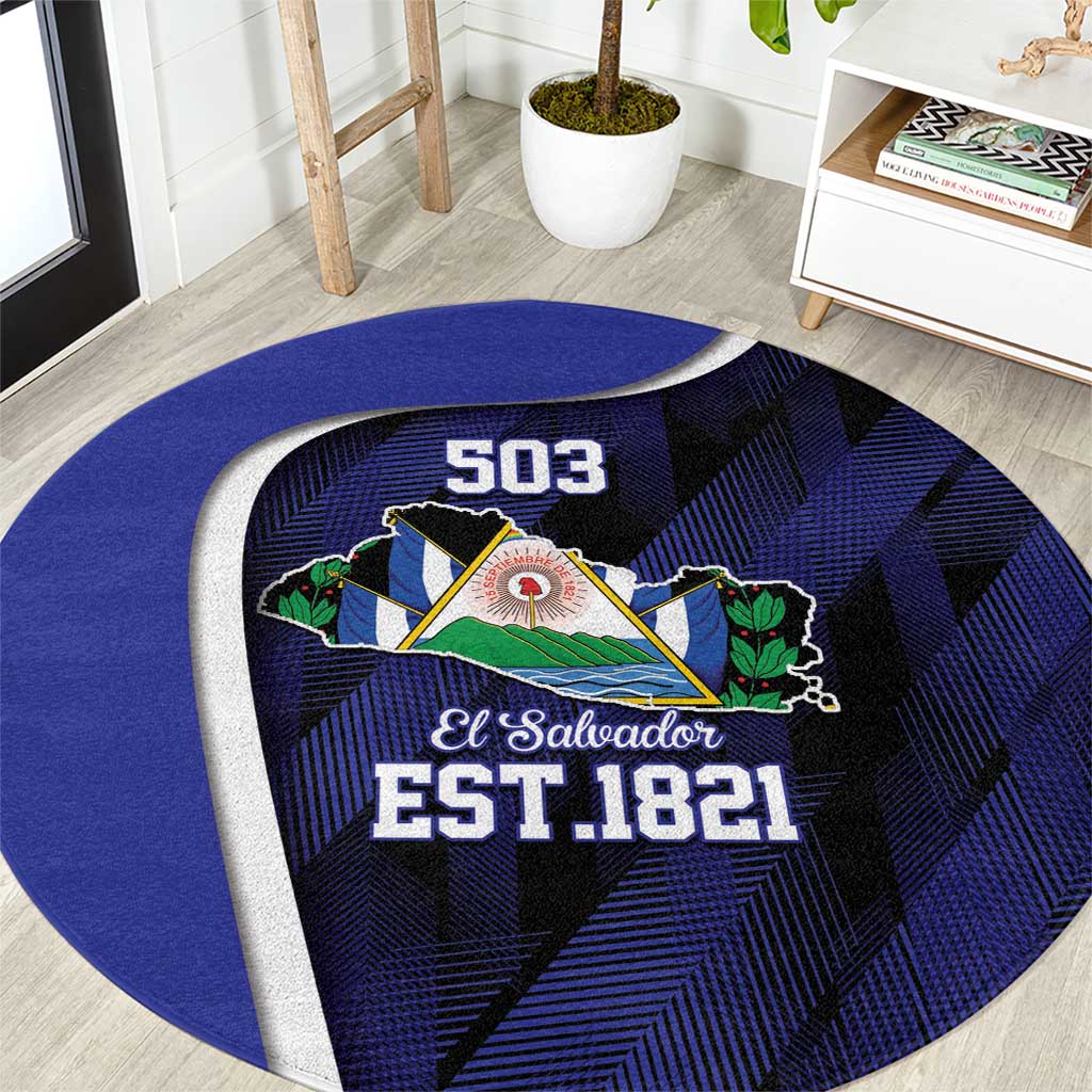 El Salvador Independence Day Round Carpet Since 1821 September 15 - Wonder Print Shop