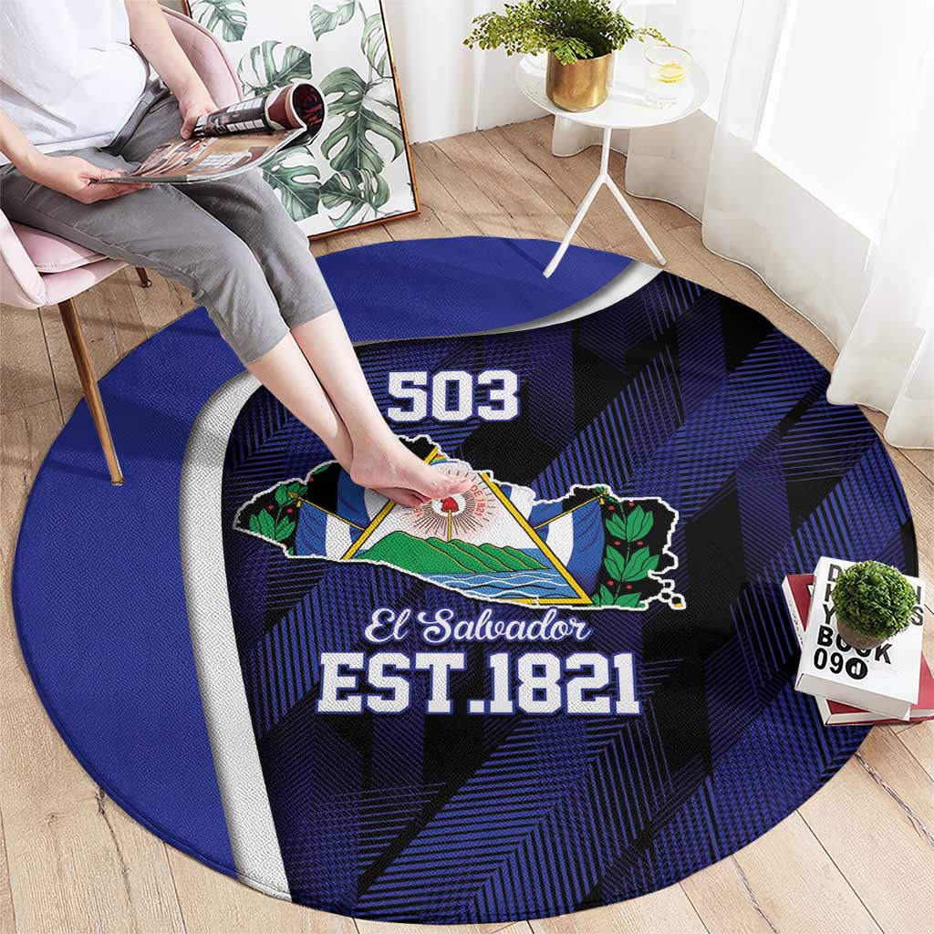 El Salvador Independence Day Round Carpet Since 1821 September 15 - Wonder Print Shop