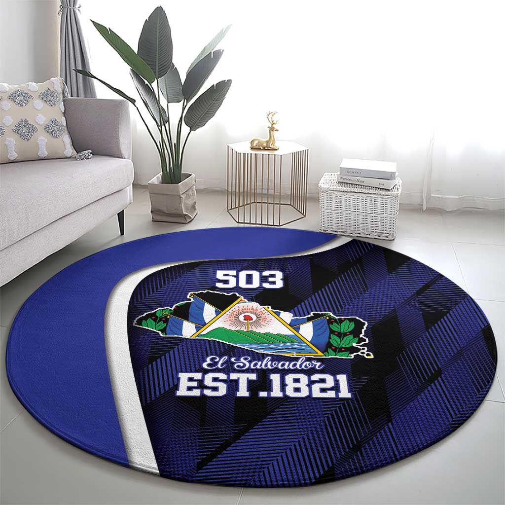 El Salvador Independence Day Round Carpet Since 1821 September 15 - Wonder Print Shop