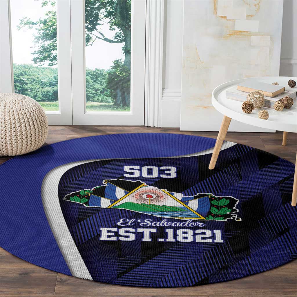 El Salvador Independence Day Round Carpet Since 1821 September 15 - Wonder Print Shop