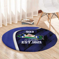 El Salvador Independence Day Round Carpet Since 1821 September 15 - Wonder Print Shop