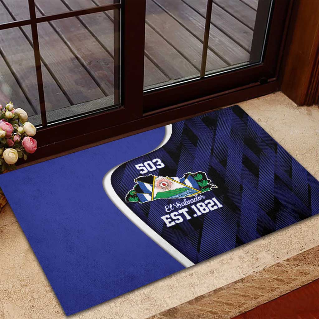 El Salvador Independence Day Rubber Doormat Since 1821 September 15 - Wonder Print Shop