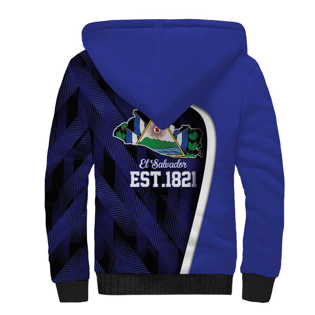 El Salvador Independence Day Sherpa Hoodie Since 1821 September 15 - Wonder Print Shop