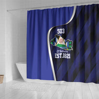 El Salvador Independence Day Shower Curtain Since 1821 September 15 - Wonder Print Shop