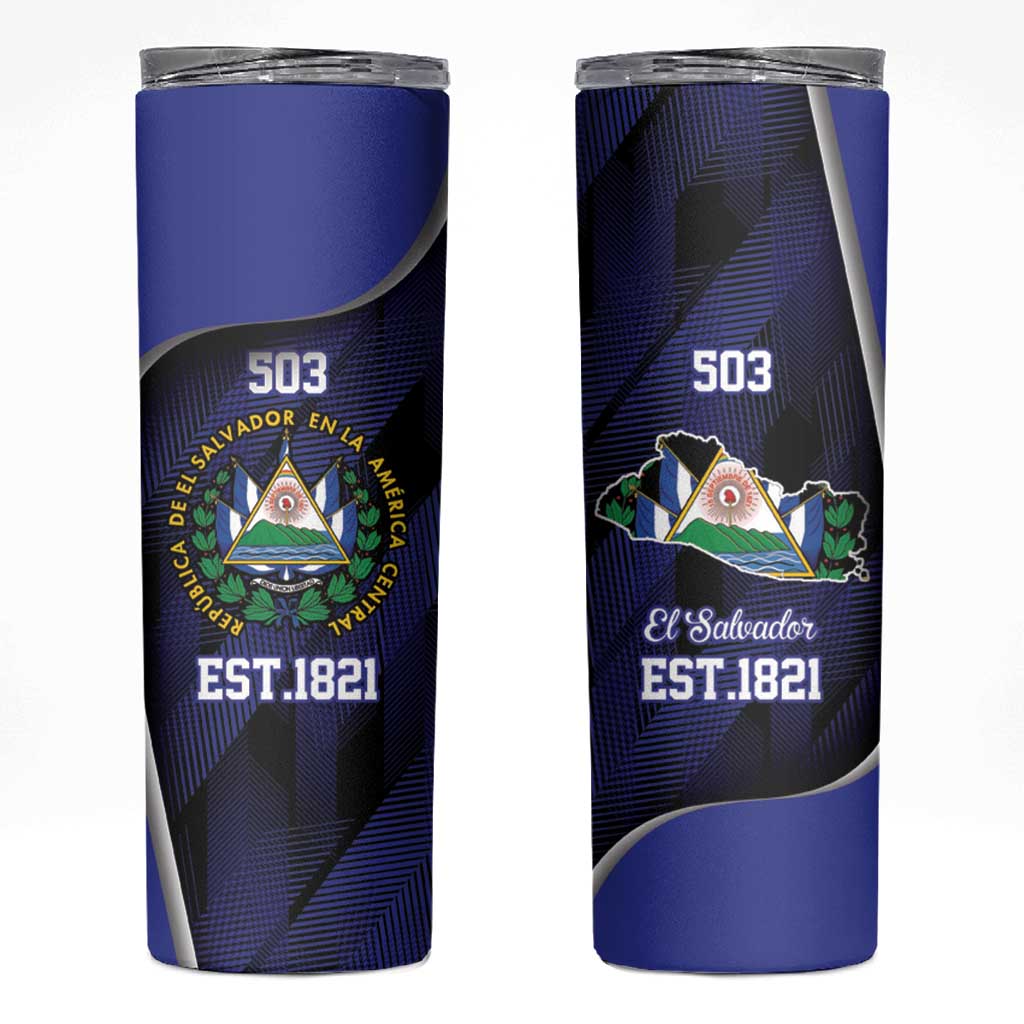 El Salvador Independence Day Skinny Tumbler Since 1821 September 15 - Wonder Print Shop