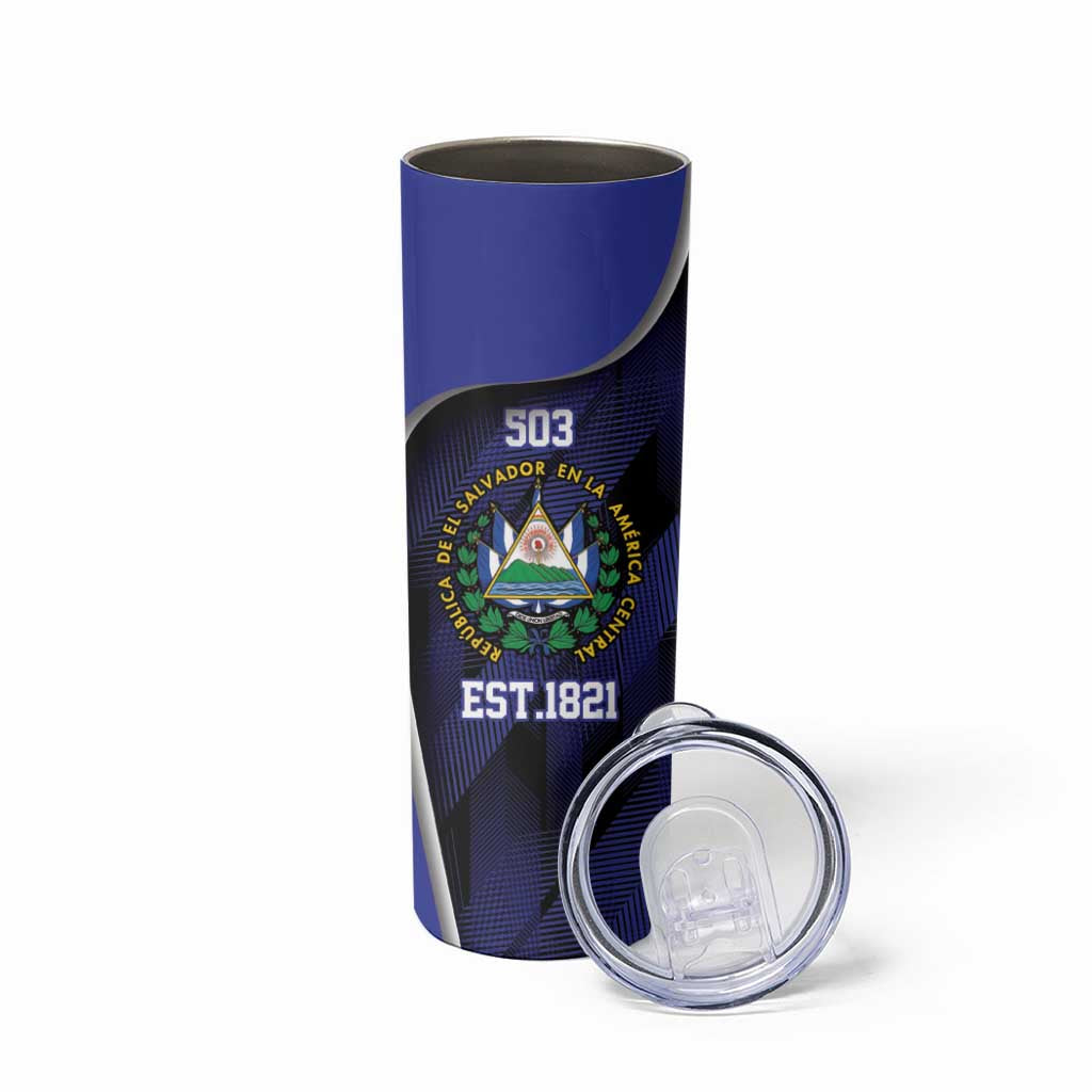 El Salvador Independence Day Skinny Tumbler Since 1821 September 15 - Wonder Print Shop