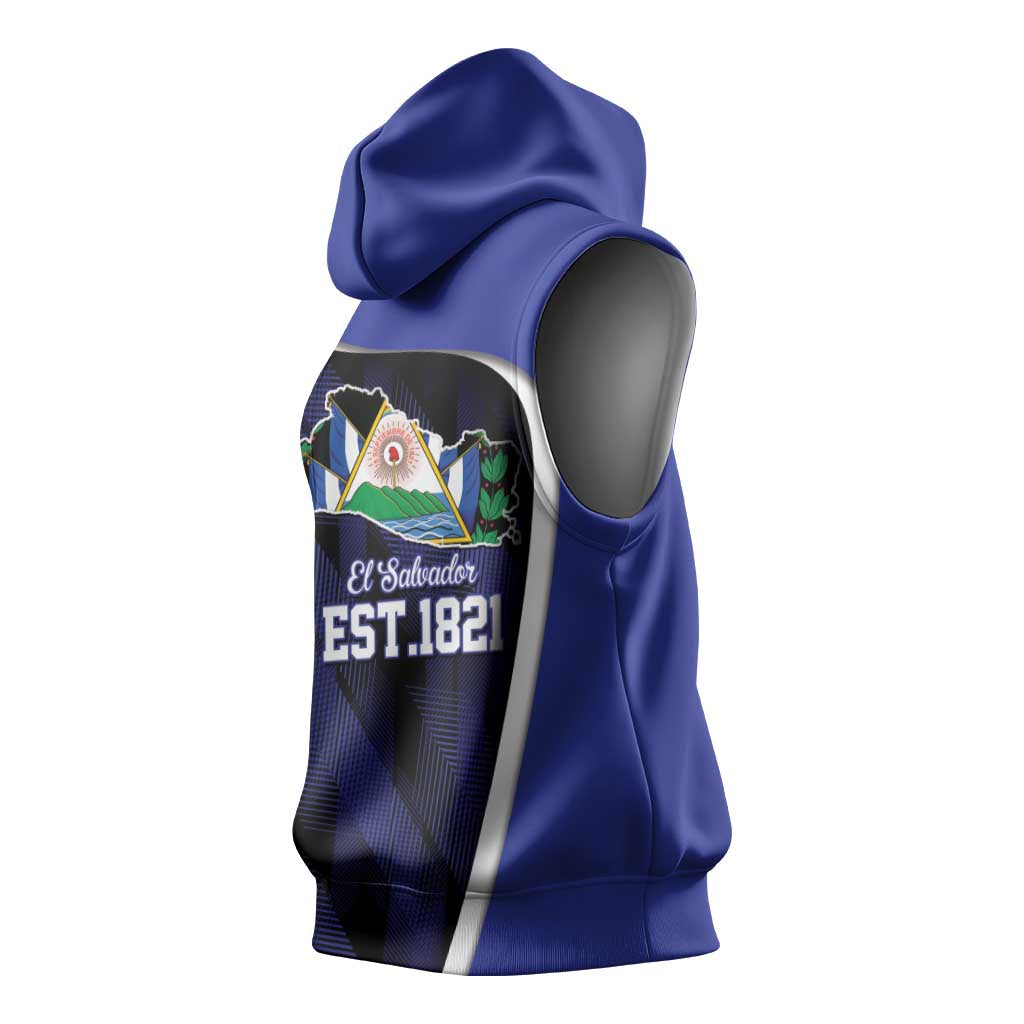 El Salvador Independence Day Sleeveless Hoodie Since 1821 September 15 - Wonder Print Shop
