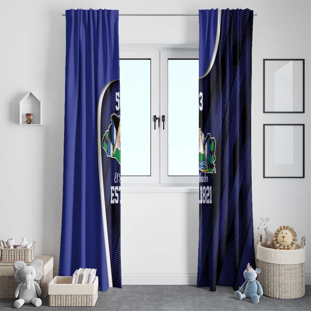 El Salvador Independence Day Window Curtain Since 1821 September 15 - Wonder Print Shop