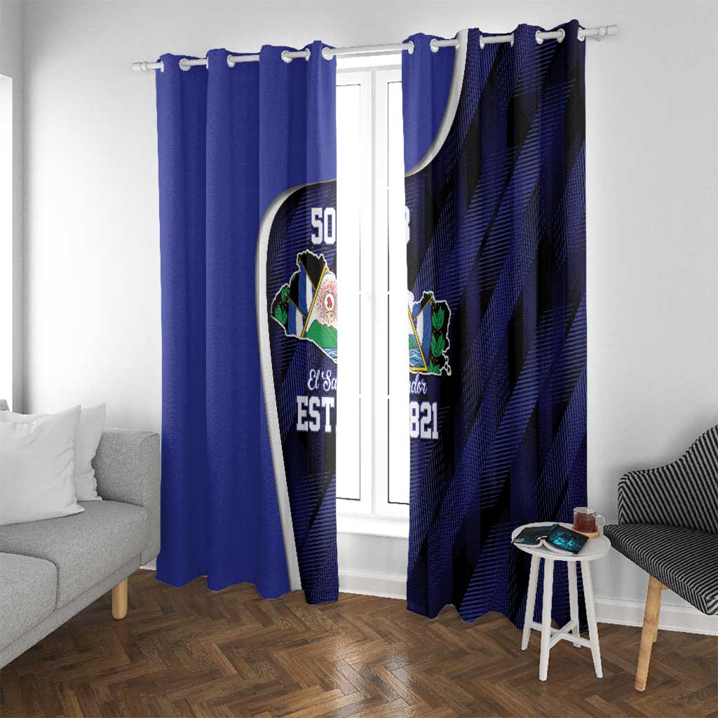 El Salvador Independence Day Window Curtain Since 1821 September 15 - Wonder Print Shop