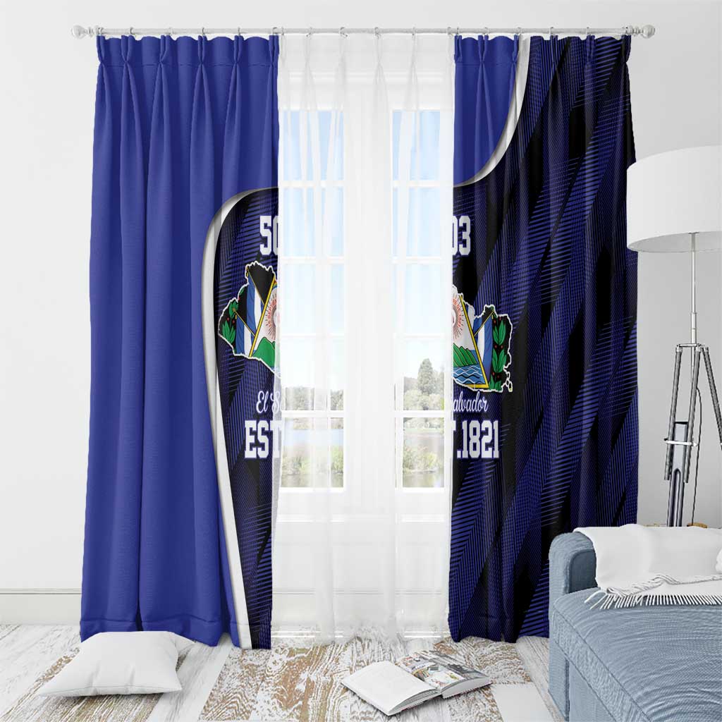 El Salvador Independence Day Window Curtain Since 1821 September 15 - Wonder Print Shop