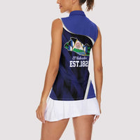 El Salvador Independence Day Women Sleeveless Polo Shirt Since 1821 September 15 - Wonder Print Shop