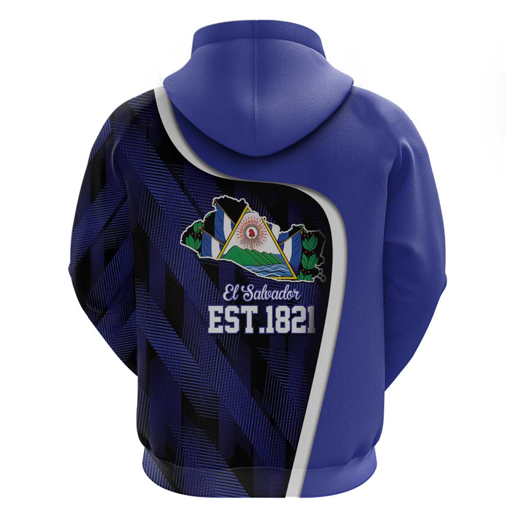 El Salvador Independence Day Zip Hoodie Since 1821 September 15 - Wonder Print Shop