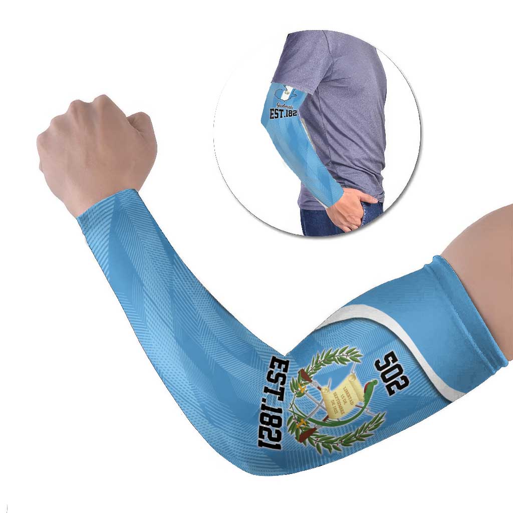 Guatemala Independence Day Arm Sleeves Since 1821 September 15 - Wonder Print Shop