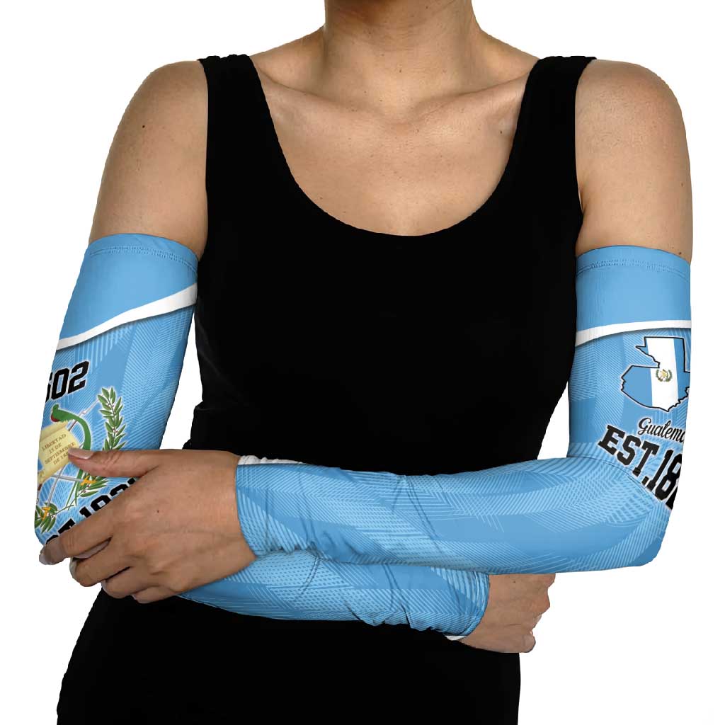 Guatemala Independence Day Arm Sleeves Since 1821 September 15 - Wonder Print Shop