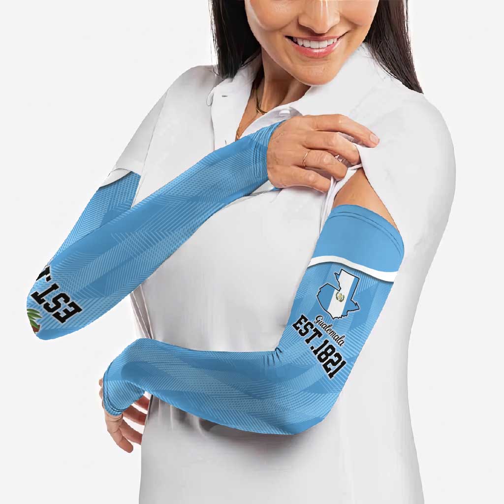 Guatemala Independence Day Arm Sleeves Since 1821 September 15 - Wonder Print Shop