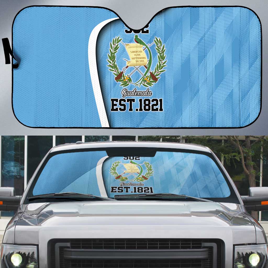 Guatemala Independence Day Auto Sun Shade Since 1821 September 15 - Wonder Print Shop