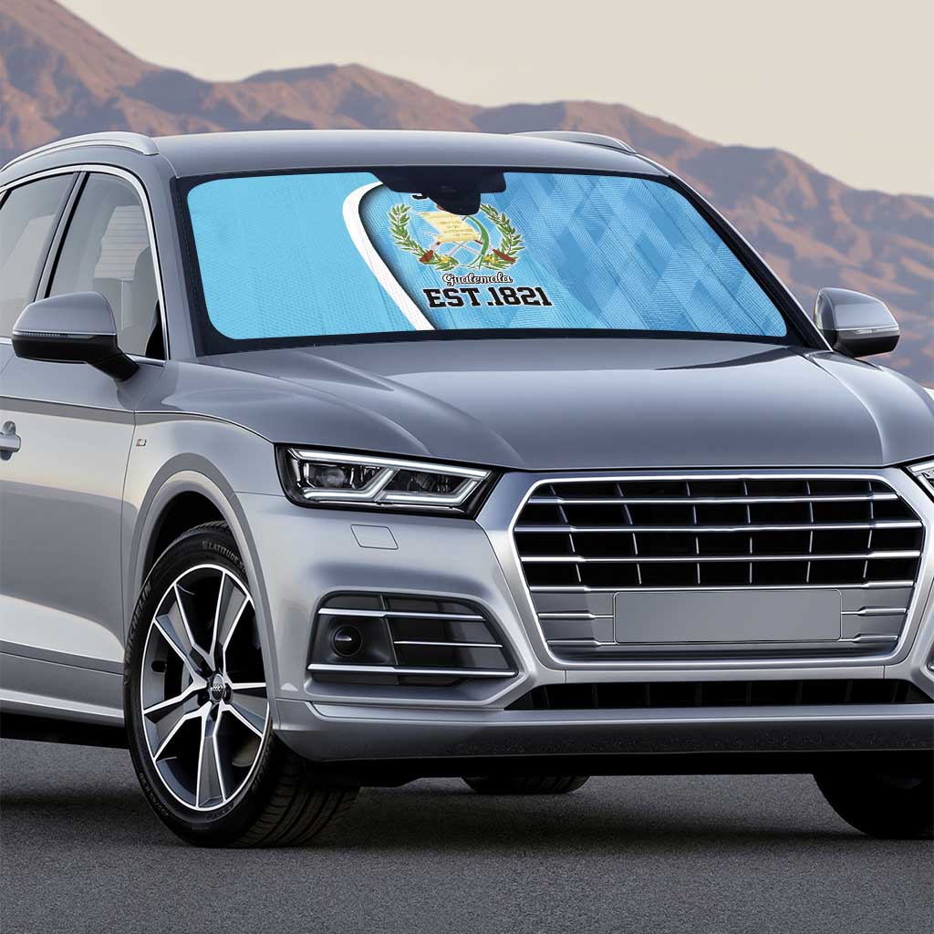 Guatemala Independence Day Auto Sun Shade Since 1821 September 15 - Wonder Print Shop