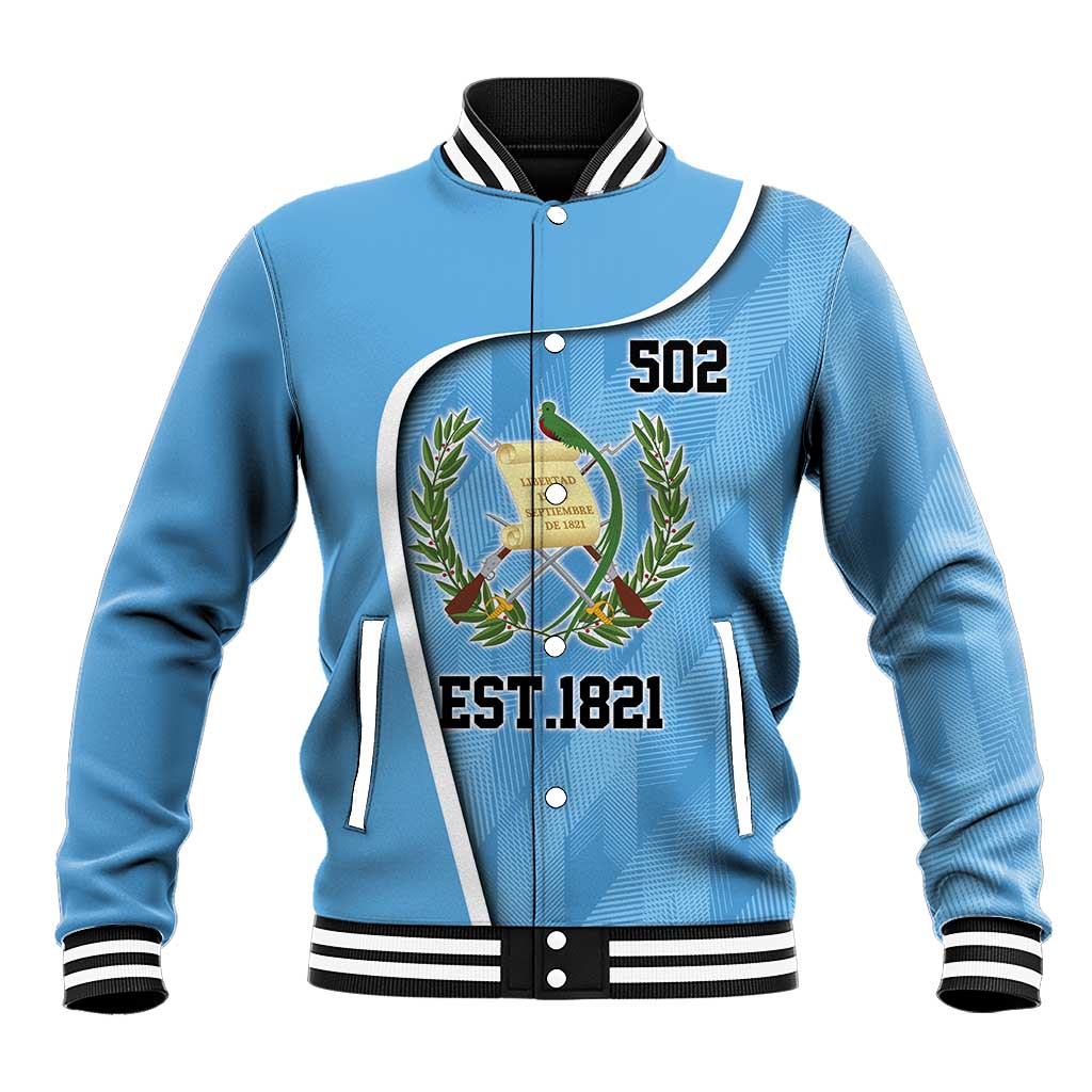 Guatemala Independence Day Baseball Jacket Since 1821 September 15 - Wonder Print Shop