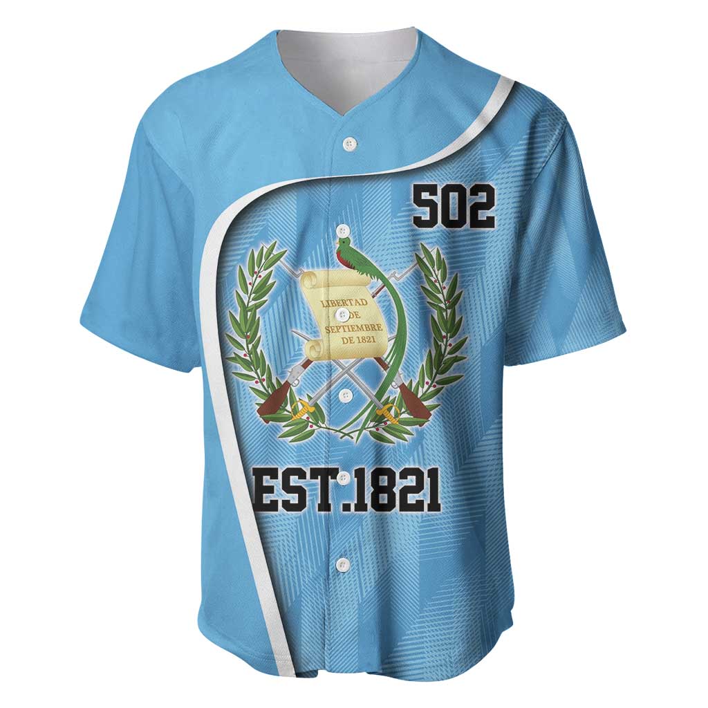 Guatemala Independence Day Baseball Jersey Since 1821 September 15 - Wonder Print Shop