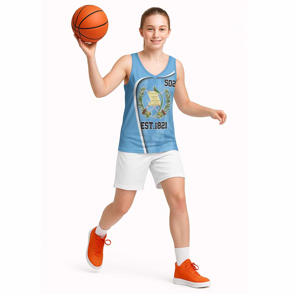 Guatemala Independence Day Basketball Jersey Since 1821 September 15 - Wonder Print Shop