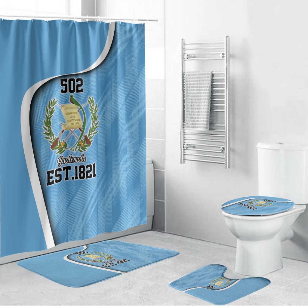 Guatemala Independence Day Bathroom Set Since 1821 September 15 - Wonder Print Shop