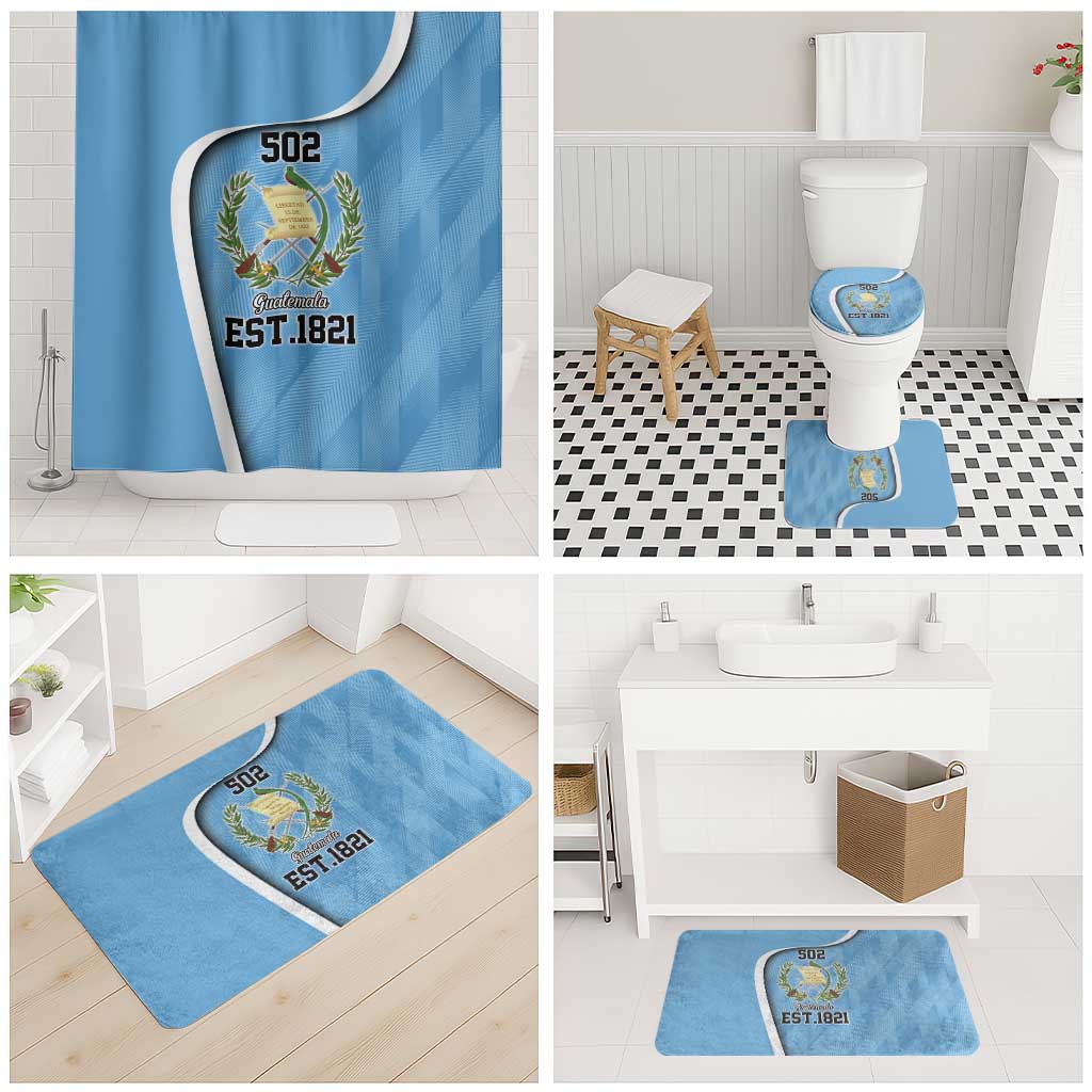Guatemala Independence Day Bathroom Set Since 1821 September 15 - Wonder Print Shop