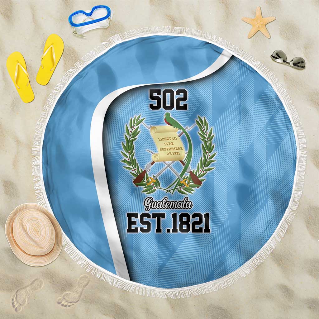 Guatemala Independence Day Beach Blanket Since 1821 September 15 - Wonder Print Shop