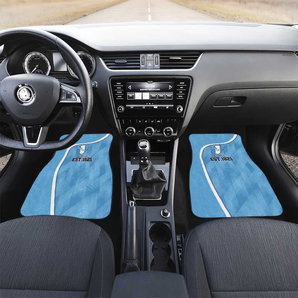 Guatemala Independence Day Car Mats Since 1821 September 15 - Wonder Print Shop
