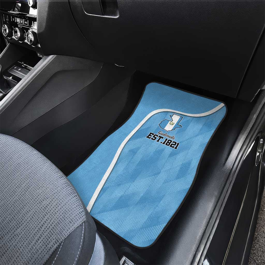 Guatemala Independence Day Car Mats Since 1821 September 15 - Wonder Print Shop