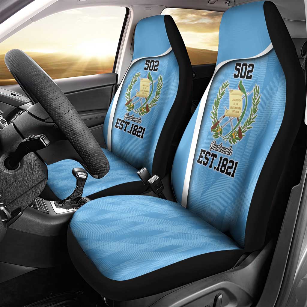 Guatemala Independence Day Car Seat Cover Since 1821 September 15 - Wonder Print Shop