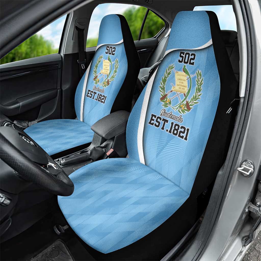 Guatemala Independence Day Car Seat Cover Since 1821 September 15 - Wonder Print Shop