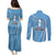 Guatemala Independence Day Couples Matching Puletasi and Long Sleeve Button Shirt Since 1821 September 15 - Wonder Print Shop