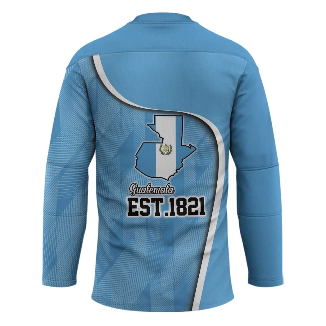 Guatemala Independence Day Hockey Jersey Since 1821 September 15 - Wonder Print Shop