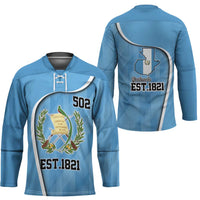 Guatemala Independence Day Hockey Jersey Since 1821 September 15 - Wonder Print Shop