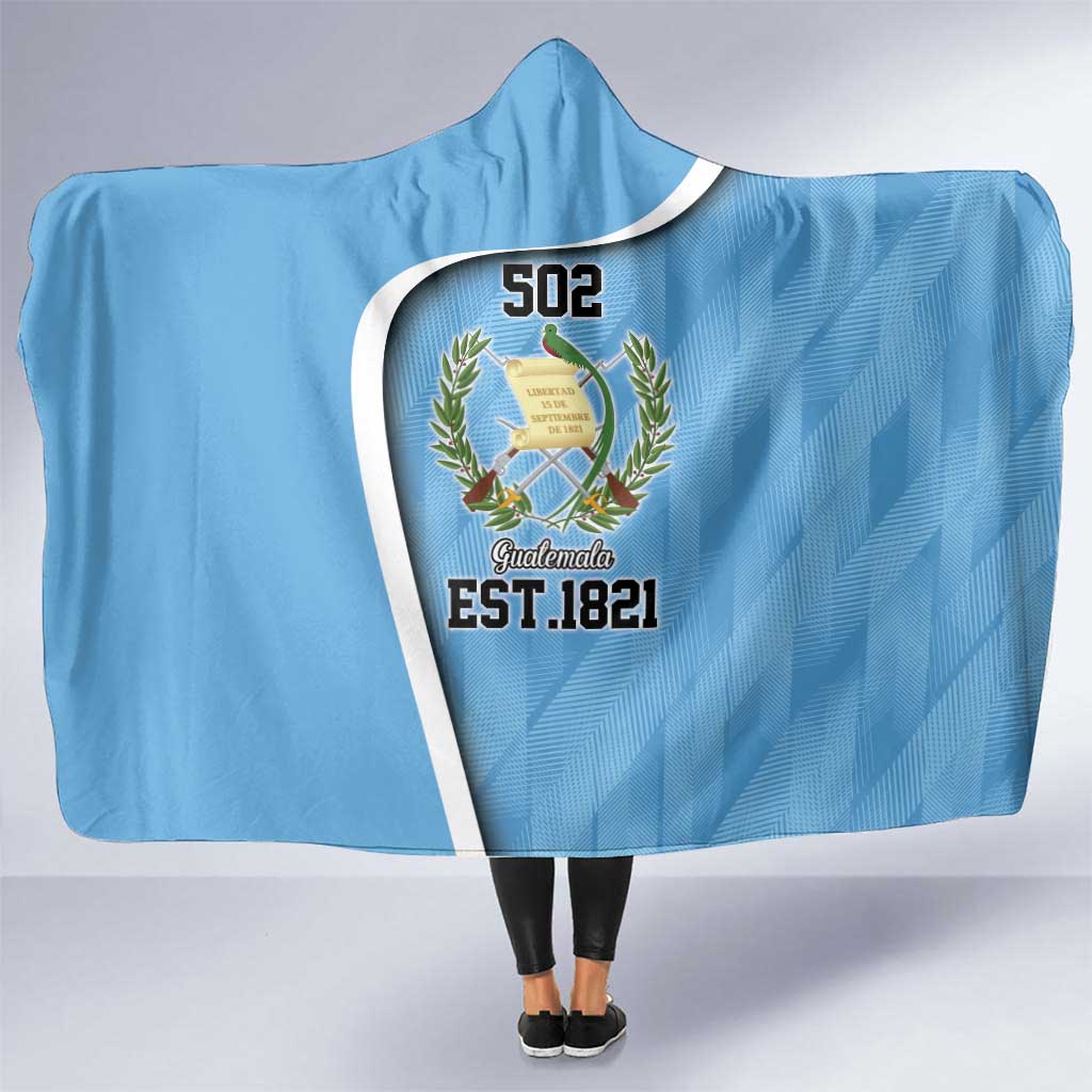 Guatemala Independence Day Hooded Blanket Since 1821 September 15 - Wonder Print Shop