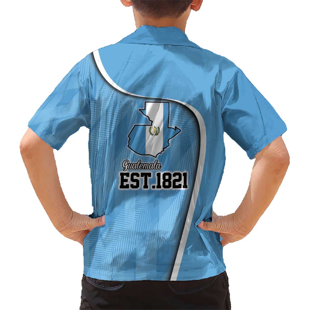 Guatemala Independence Day Kid Hawaiian Shirt Since 1821 September 15 - Wonder Print Shop