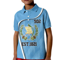 Guatemala Independence Day Kid Polo Shirt Since 1821 September 15 - Wonder Print Shop