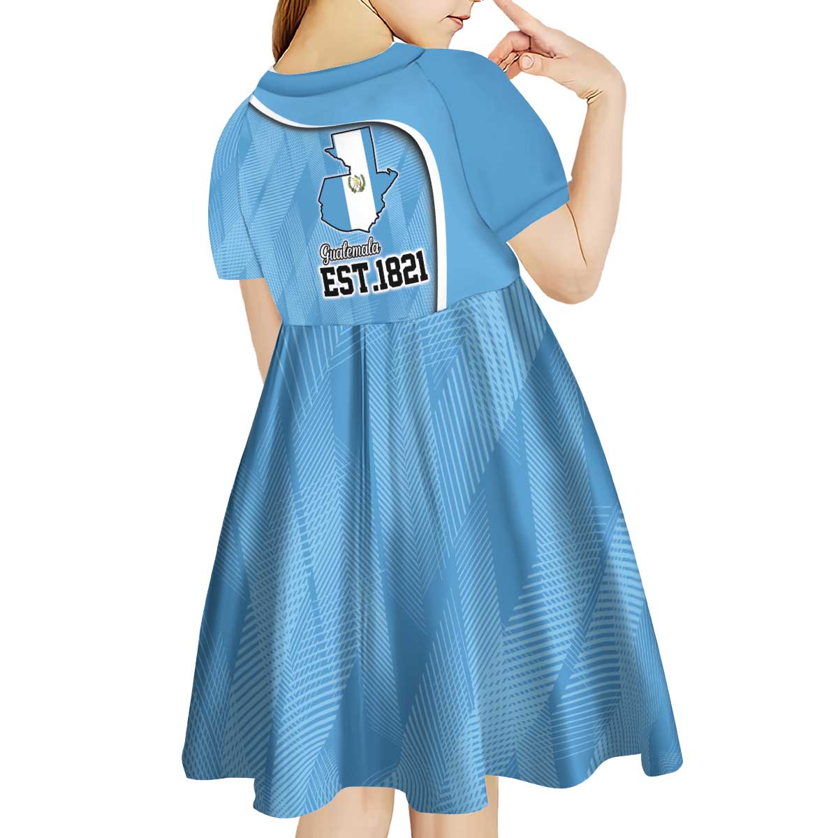Guatemala Independence Day Kid Short Sleeve Dress Since 1821 September 15 - Wonder Print Shop