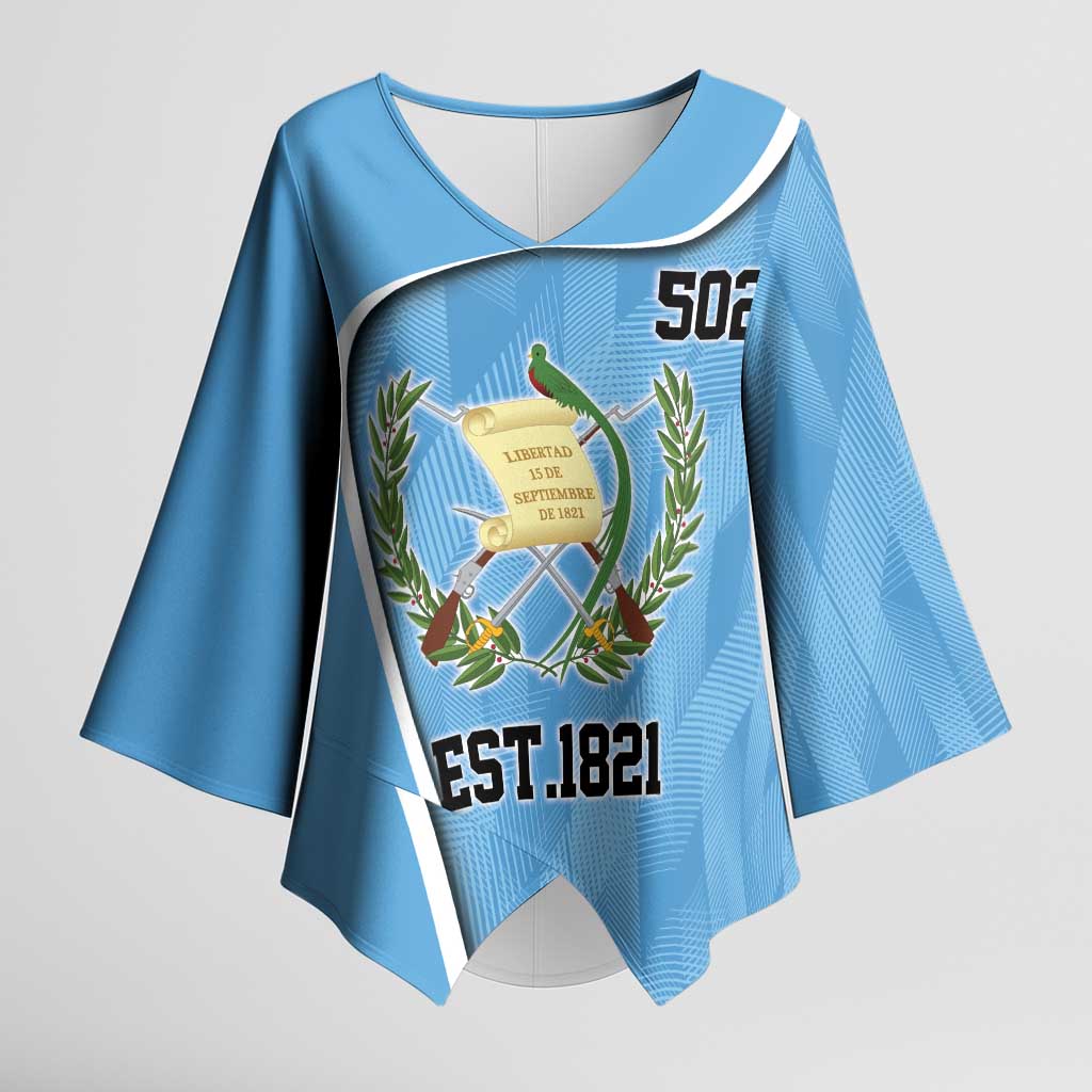 Guatemala Independence Day Kimono Sleeve Blouse Since 1821 September 15 - Wonder Print Shop