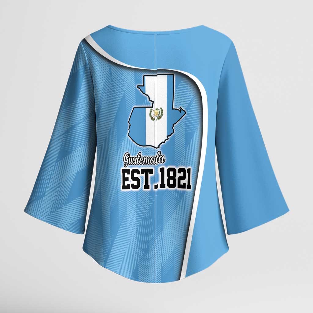 Guatemala Independence Day Kimono Sleeve Blouse Since 1821 September 15 - Wonder Print Shop