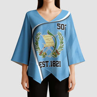 Guatemala Independence Day Kimono Sleeve Blouse Since 1821 September 15 - Wonder Print Shop