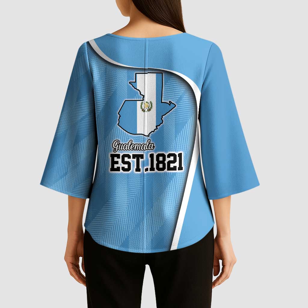 Guatemala Independence Day Kimono Sleeve Blouse Since 1821 September 15 - Wonder Print Shop