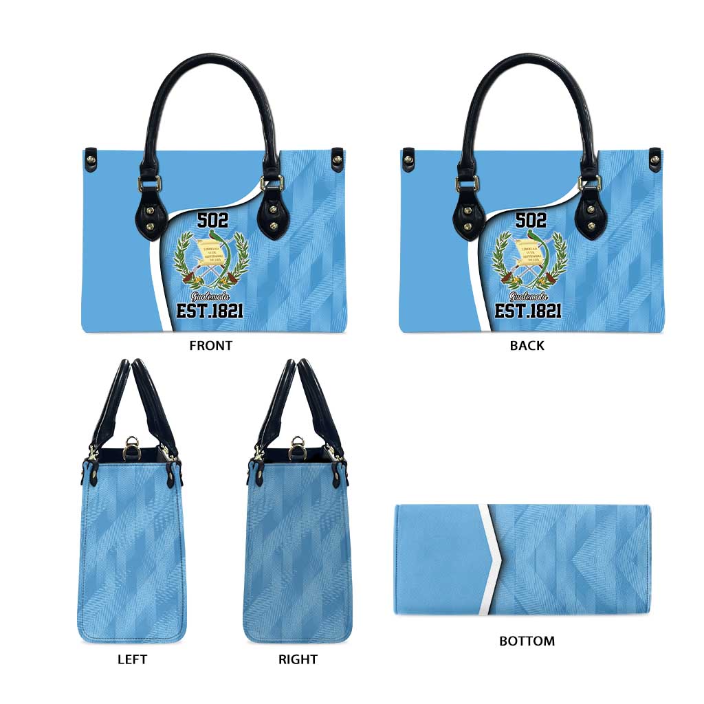 Guatemala Independence Day Leather Bag Since 1821 September 15 - Wonder Print Shop