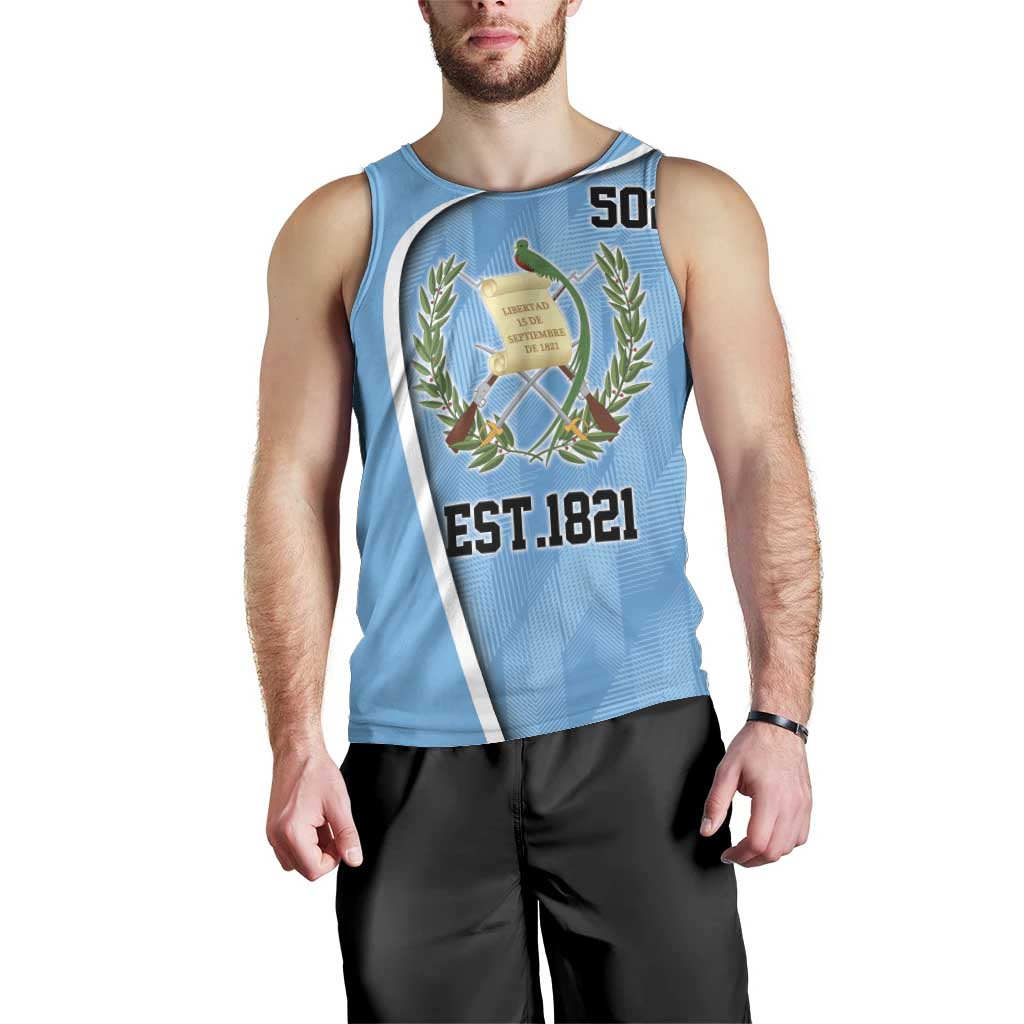 Guatemala Independence Day Men Tank Top Since 1821 September 15 - Wonder Print Shop