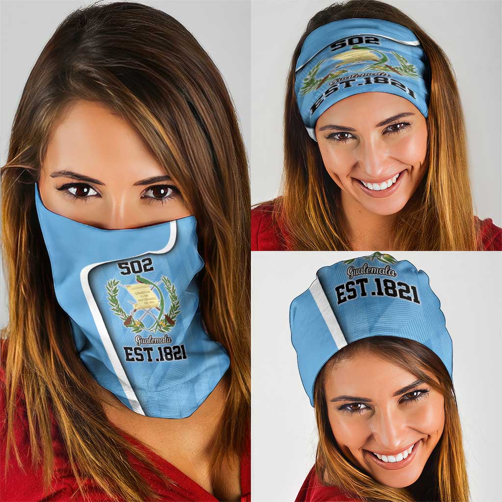 Guatemala Independence Day Neck Gaiter Since 1821 September 15 - Wonder Print Shop